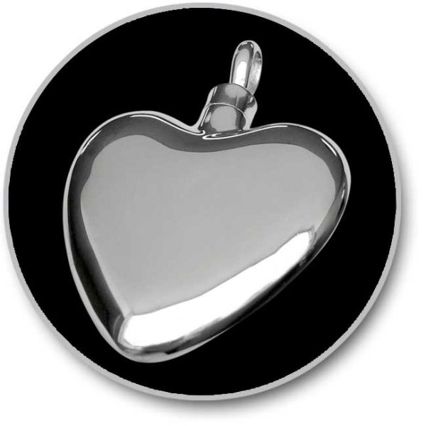 Small Sterling Silver Heart Keepsake Pendant