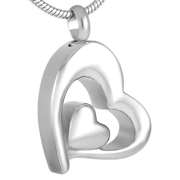 Stainless Steel Open Heart Pendant